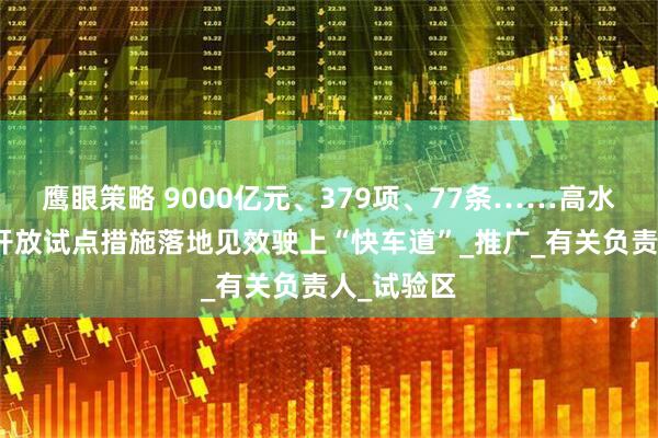 鹰眼策略 9000亿元、379项、77条……高水平制度型开放试点措施落地见效驶上“快车道”_推广_有关负责人_试验区